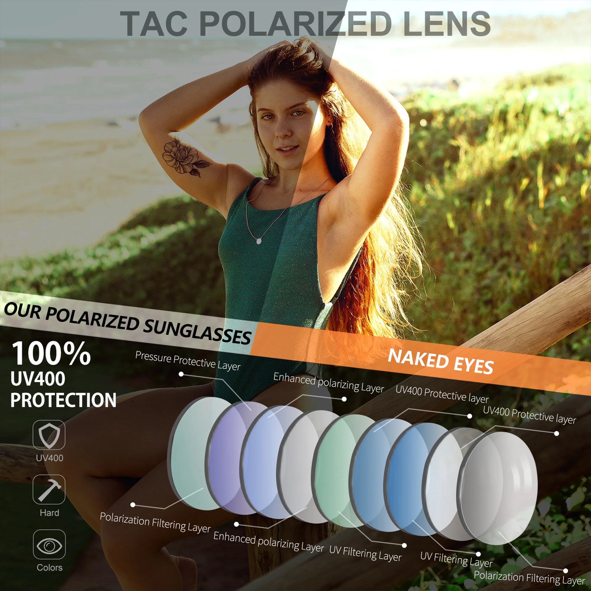 Polarized Hexagon Sunglasses for Women Men Polygon Square Sun Glasses UV400 Protection Metal Frame(Black Grey)