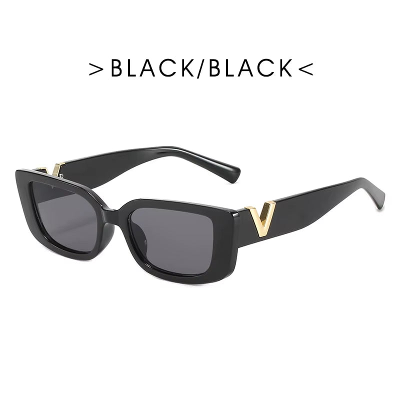 Retro Rectangular Sunglasses 2023 New WOMEN'S Brand Designer Retro Small Frame Sunglasses Oculos De Sol